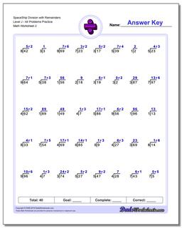 Division Worksheets