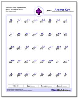 Division Worksheets