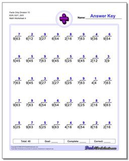 Division Worksheets