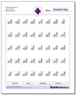 Division Worksheets