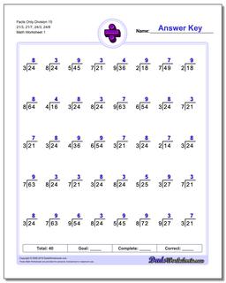 Division Worksheets