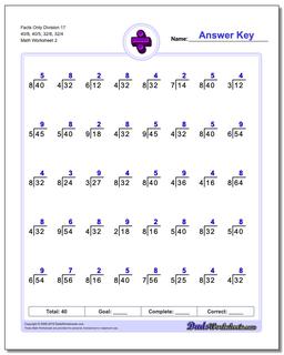 Division Worksheets