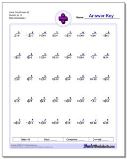 Division Worksheets