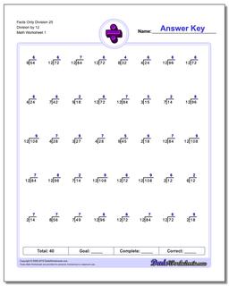 Division Worksheets