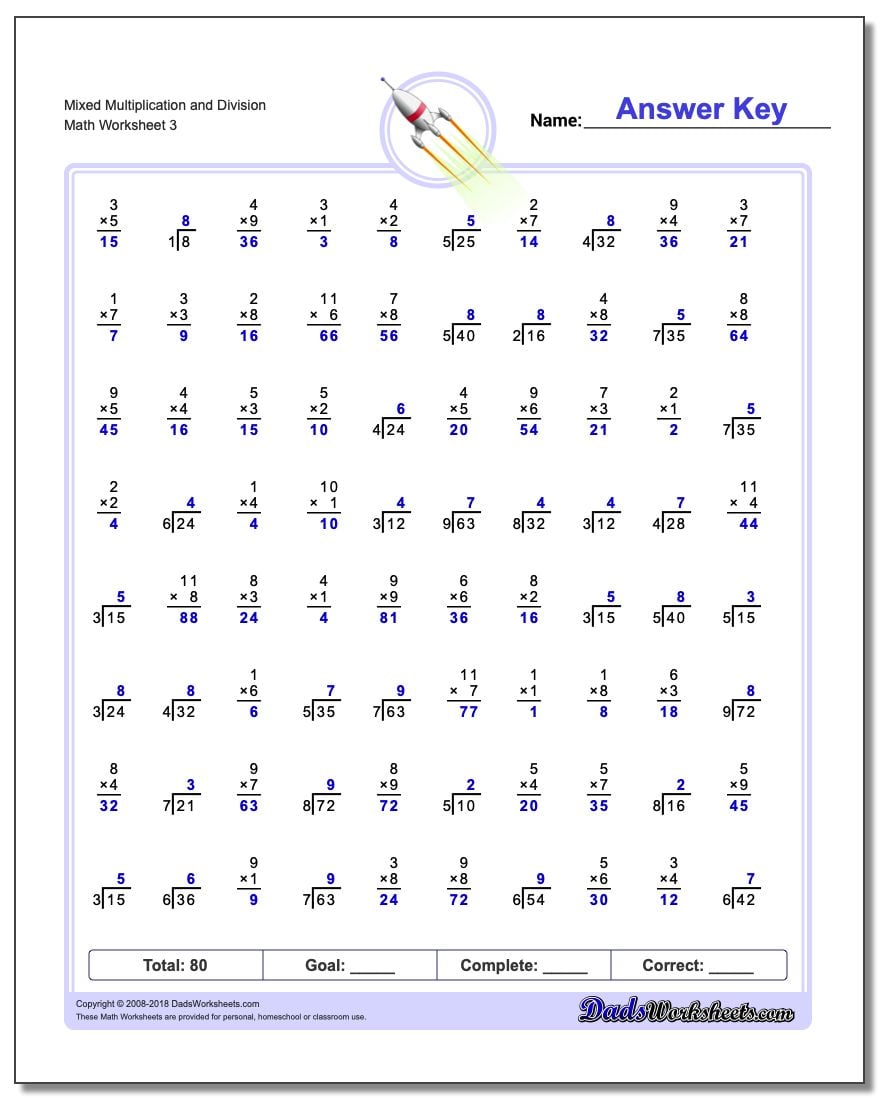 Mixed Multiplication and Division