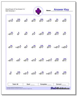 Division Worksheets