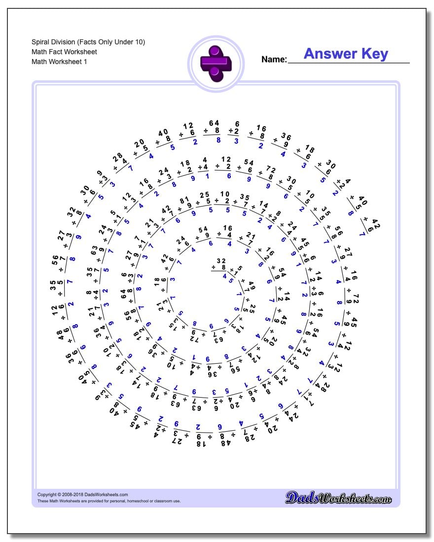 Printable Division Worksheets Worksheets