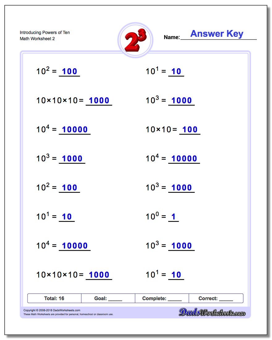 power of ten exponents worksheet power of ten exponents worksheet