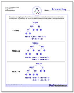 Factorization, GCD, LCM