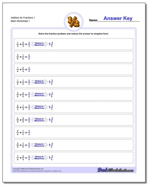 Math Worksheets