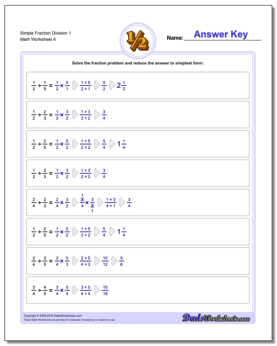 simple fraction division