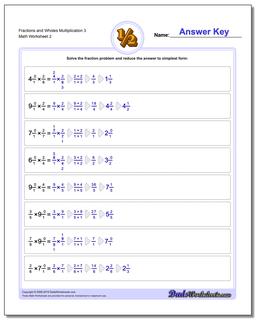 Fraction Worksheets and Wholes Multiplication Worksheet 3 /worksheets/fraction-multiplication.html