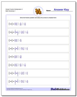 Simple Fraction Worksheet Multiplication Worksheet 3 Multiplying Fractions