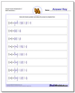Simple Fraction Worksheet Multiplication Worksheet 3 /worksheets/fraction-multiplication.html