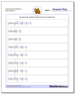 Simple Fraction Worksheet Multiplication Worksheet 3 /worksheets/fraction-multiplication.html