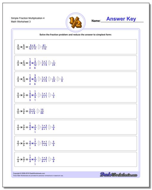 Simple Fraction Multiplication