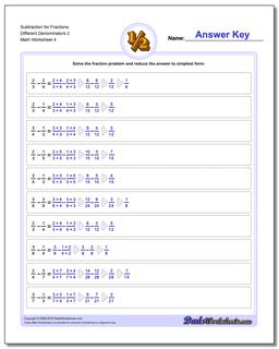 Fraction Subtraction