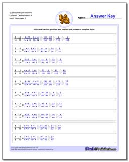 Fraction Subtraction