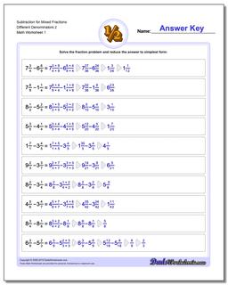 Fraction Subtraction