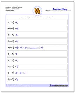 Fraction Subtraction