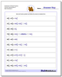 Fraction Subtraction