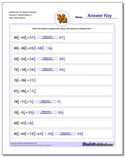 Fraction Subtraction