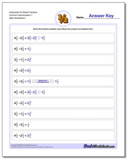 Fraction Subtraction