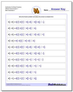 Fraction Subtraction