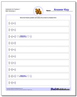 Fraction Subtraction