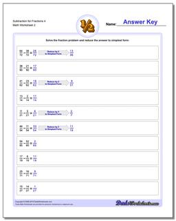 Fraction Subtraction