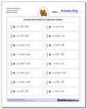 Fractions as Decimals: Fraction to Decimal Drills