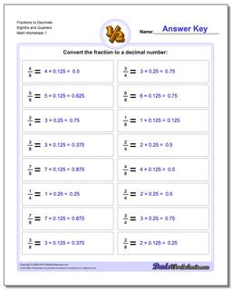 Fractions as Decimals