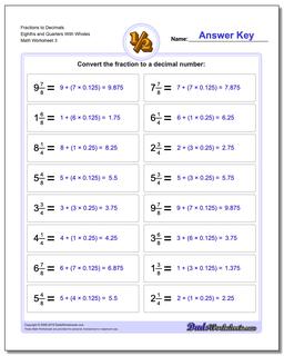 Fractions as Decimals