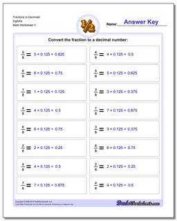 Fractions as Decimals