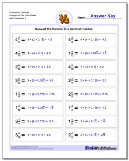 Fractions as Decimals