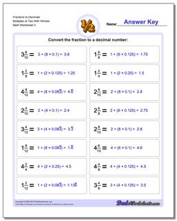 Fractions as Decimals