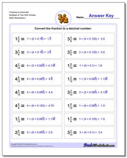 Fractions as Decimals