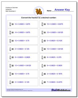 Fractions as Decimals