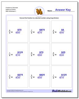 Fractions as Decimals