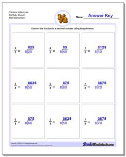 Fractions as Decimals