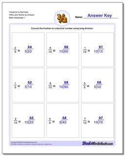 Fractions as Decimals