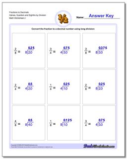 Fractions as Decimals