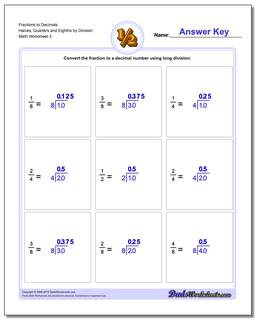 Fractions as Decimals