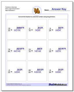 Fractions as Decimals