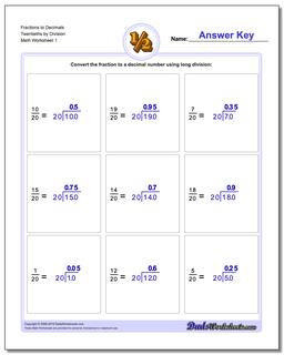 Fractions as Decimals