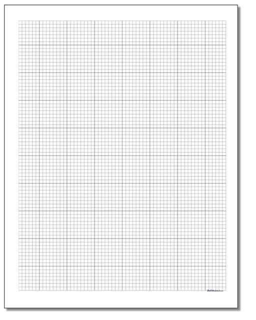 Math Worksheets: Graph Paper: Graph Paper: Engineering Standard Graph ...
