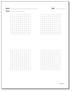 Graph Paper Four Problem Coordinate Plane Worksheet