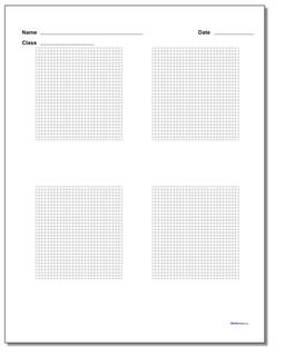 Four Problem Coordinate Plane Worksheet Paper