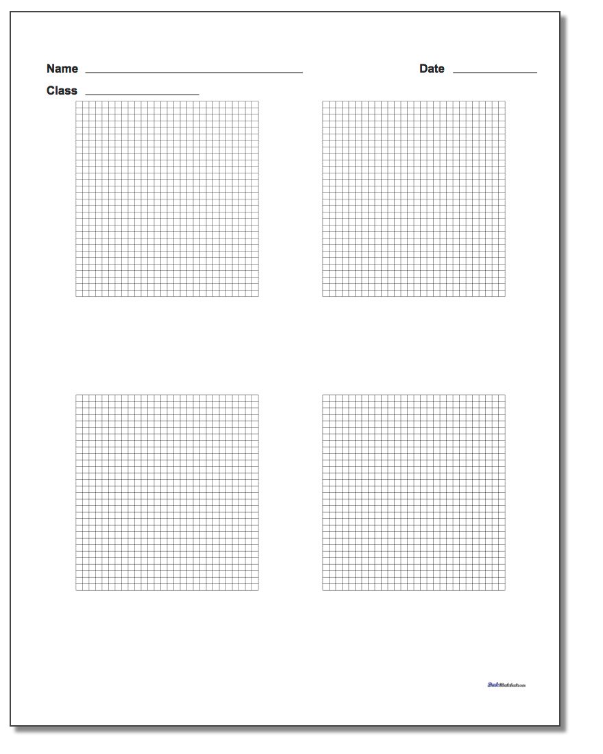 Four Problem Coordinate Plane Worksheet Paper