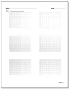 Six Problem Coordinate Plane Worksheet Paper